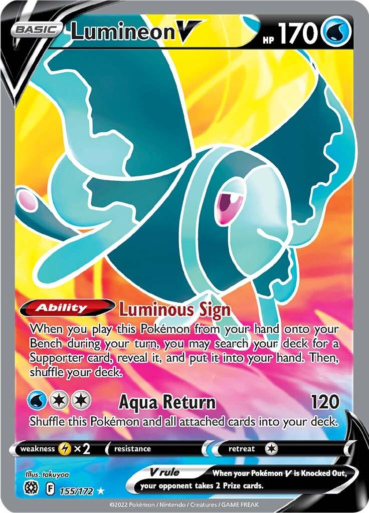 Lumineon V (155/172) [Sword & Shield: Brilliant Stars] - POKÉ JEUX