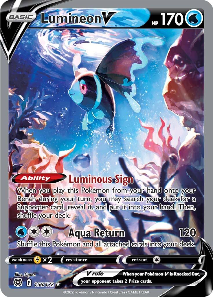 Lumineon V (156/172) [Sword & Shield: Brilliant Stars] - POKÉ JEUX