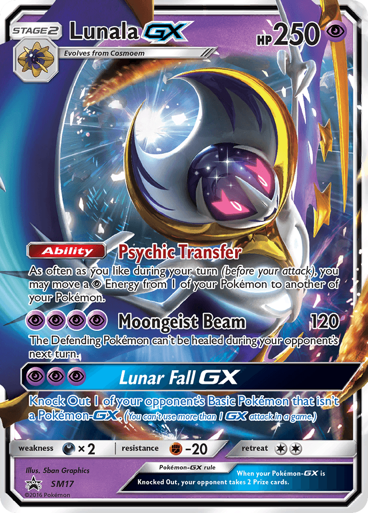 Lunala GX (SM17) [Sun & Moon: Black Star Promos] - POKÉ JEUX