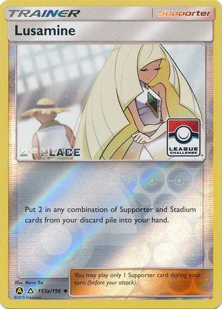 Lusamine (153a/156) (League Challenge Alt Art 2nd Place) [Sun & Moon: Ultra Prism] - POKÉ JEUX