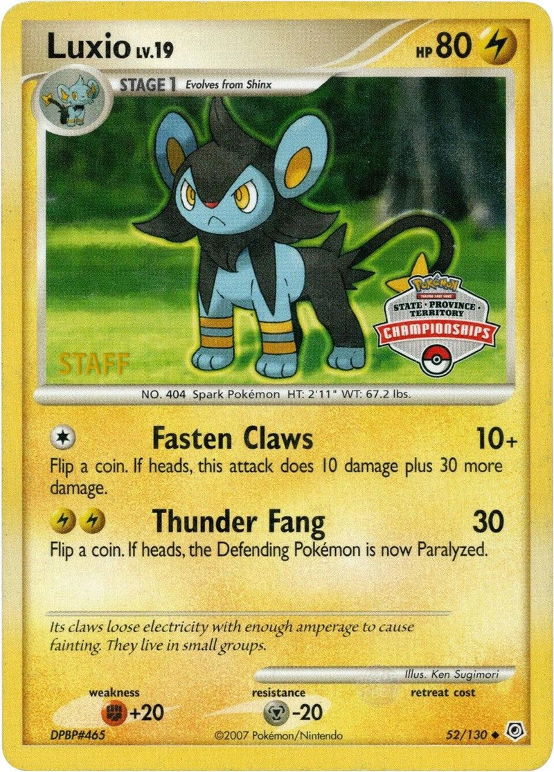 Luxio (52/130) (State Championship Promo) [Diamond & Pearl: Base Set] - POKÉ JEUX