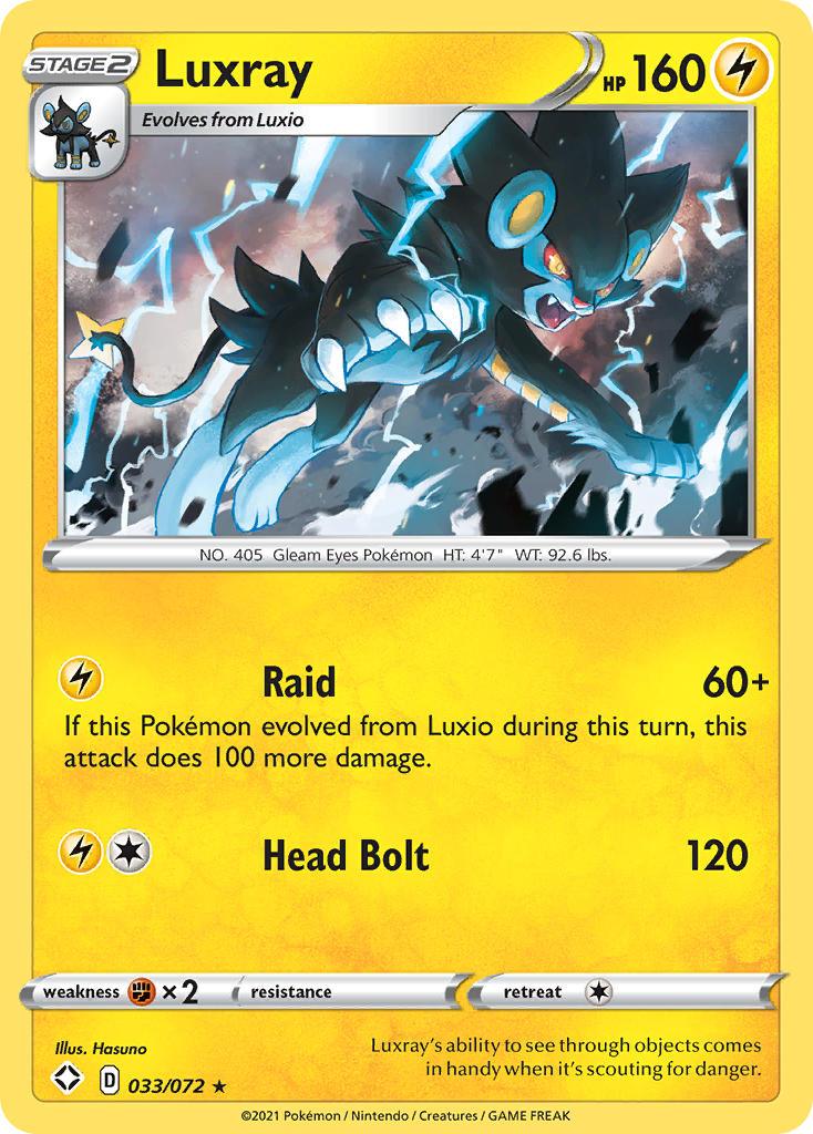 Luxray (033/072) [Sword & Shield: Shining Fates] - POKÉ JEUX