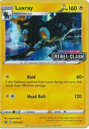 Luxray (SWSH023) (Staff Prerelease Promo) [Sword & Shield: Black Star Promos] - POKÉ JEUX