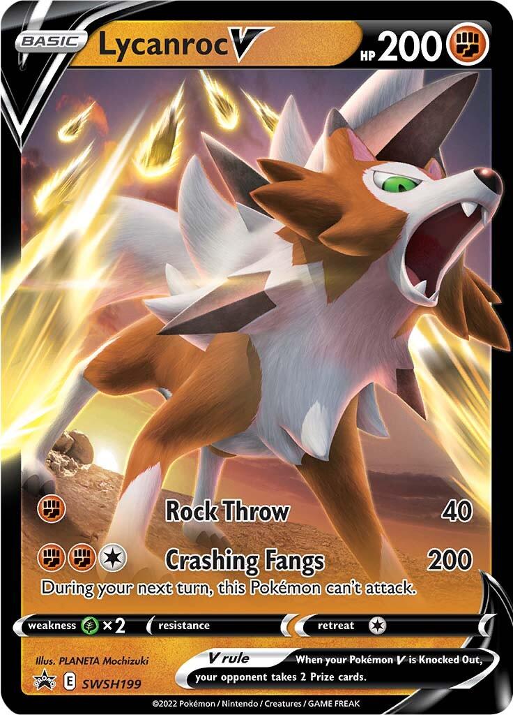 Lycanroc V (SWSH199) [Sword & Shield: Black Star Promos] - POKÉ JEUX