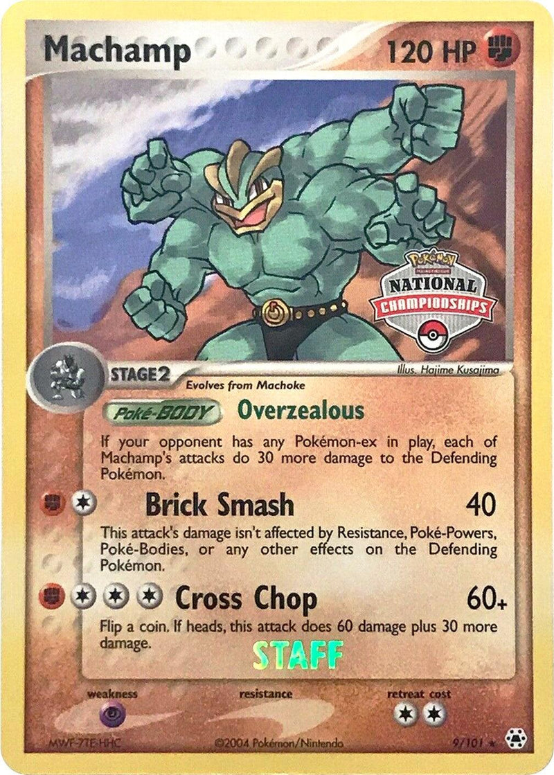 Machamp (9/101) (National Championships Promo) (Staff) [EX: Hidden Legends] - POKÉ JEUX