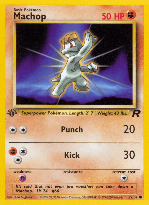 Machop (59/82) [Team Rocket 1st Edition] - POKÉ JEUX