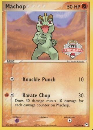 Machop (64/101) (City Championship Promo) [EX: Hidden Legends] - POKÉ JEUX