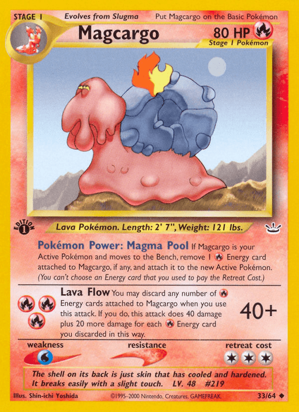 Magcargo (33/64) [Neo Revelation 1st Edition] - POKÉ JEUX