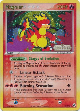 Magmar (21/92) (Stamped) [EX: Legend Maker] - POKÉ JEUX