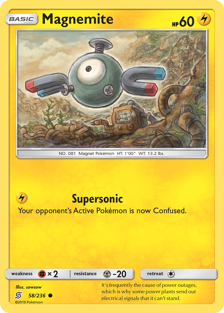 Magnemite (58/236) [Sun & Moon: Unified Minds] - POKÉ JEUX