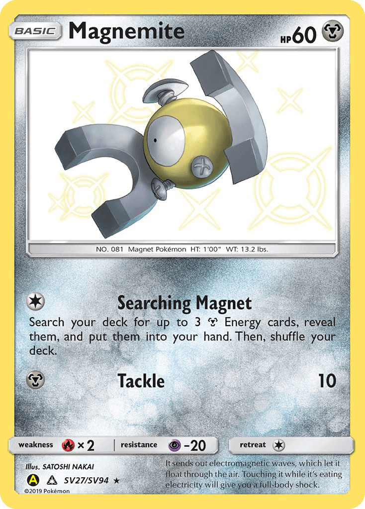 Magnemite (SV27/SV94) [Sun & Moon: Hidden Fates - Shiny Vault] - POKÉ JEUX