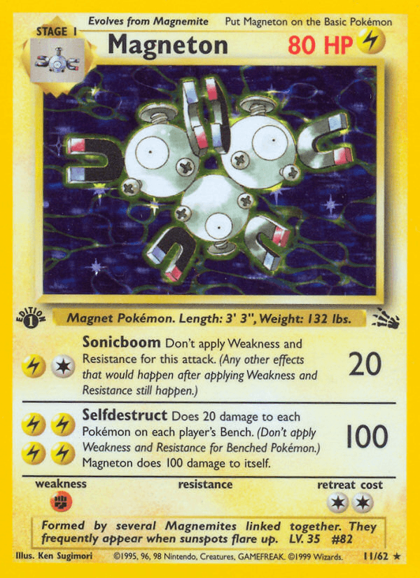 Magneton (11/62) [Fossil 1st Edition] - POKÉ JEUX