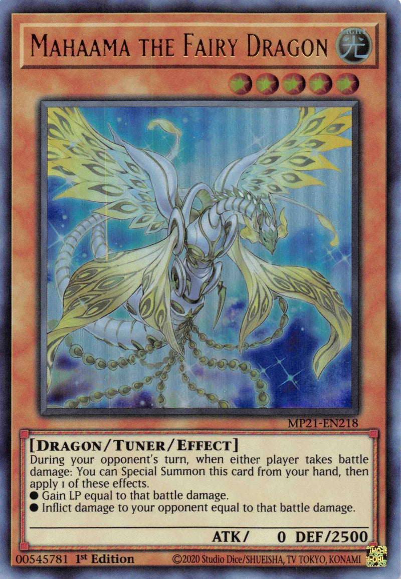 Mahaama the Fairy Dragon [MP21-EN218] Ultra Rare - POKÉ JEUX