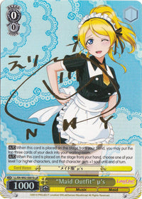 "Maid Outfit" u's (LL/EN-W02-E001buR) [Love Live! DX Vol.2] - POKÉ JEUX