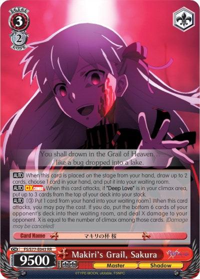 Makiri's Grail, Sakura (FS/S77-E043 RR) [Fate/Stay Night [Heaven's Feel] Vol.2] - POKÉ JEUX