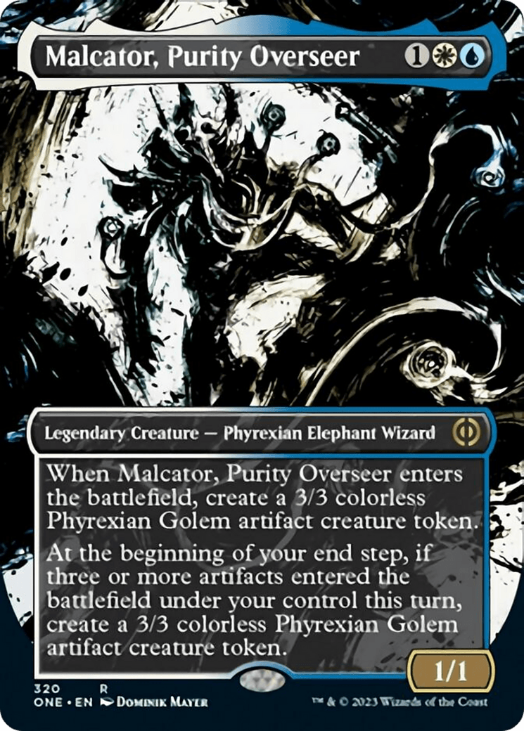 Malcator, Purity Overseer (Borderless Ichor) [Phyrexia: All Will Be One] - POKÉ JEUX