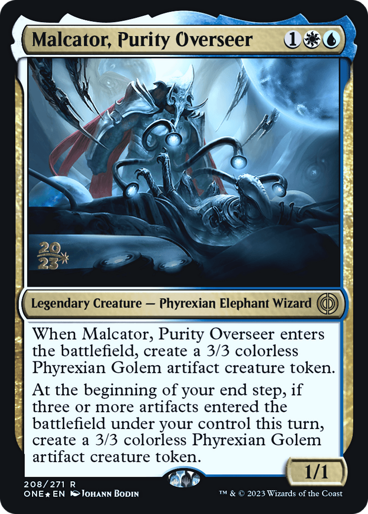 Malcator, Purity Overseer [Phyrexia: All Will Be One Prerelease Promos] - POKÉ JEUX