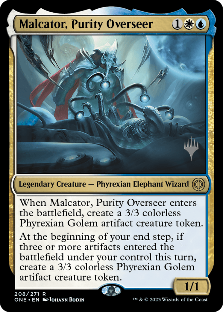 Malcator, Purity Overseer (Promo Pack) [Phyrexia: All Will Be One Promos] - POKÉ JEUX