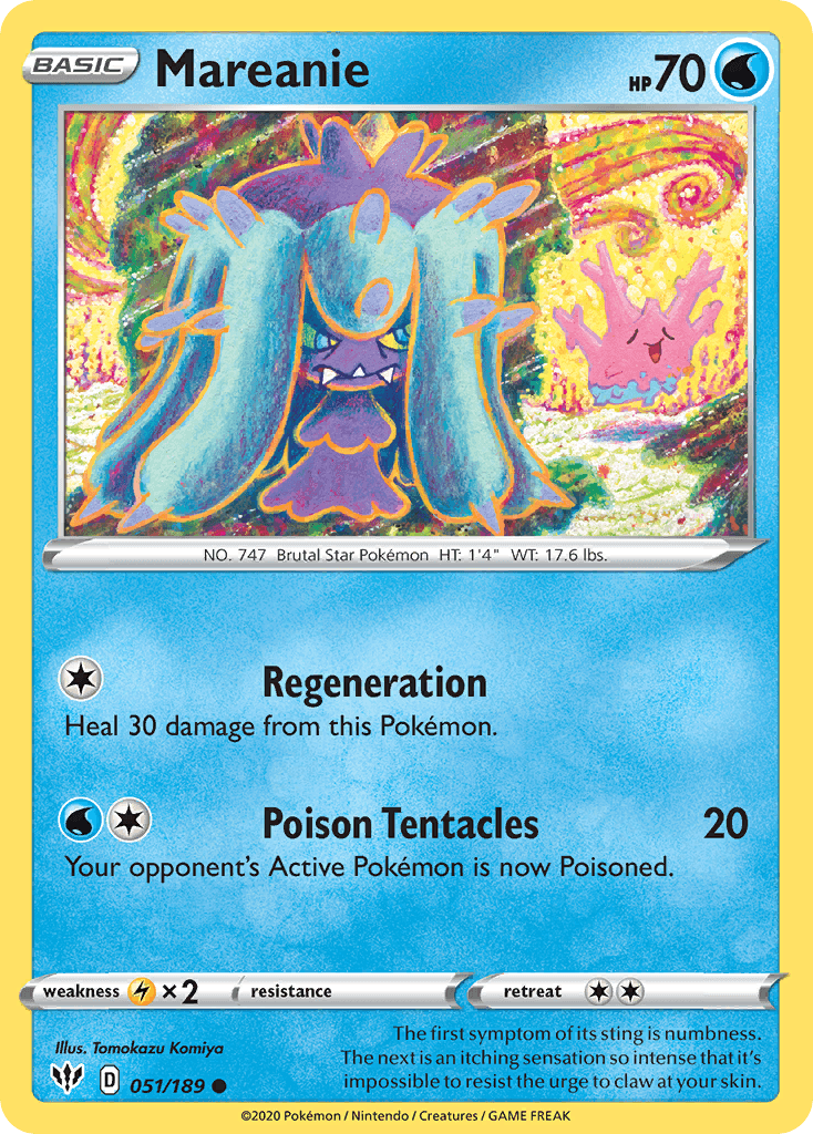 Mareanie (051/189) [Sword & Shield: Darkness Ablaze] - POKÉ JEUX