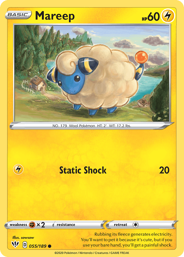 Mareep (055/189) [Sword & Shield: Darkness Ablaze] - POKÉ JEUX