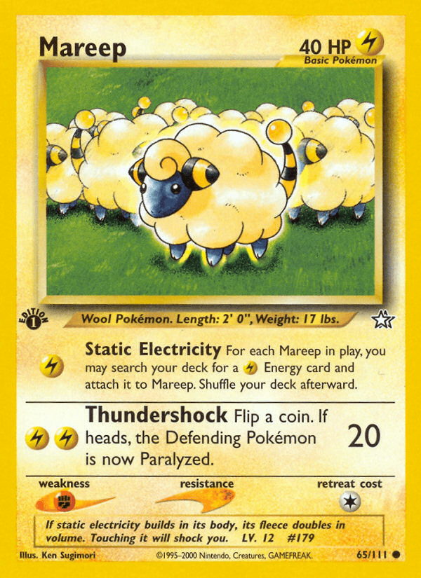 Mareep (65/111) [Neo Genesis 1st Edition] - POKÉ JEUX