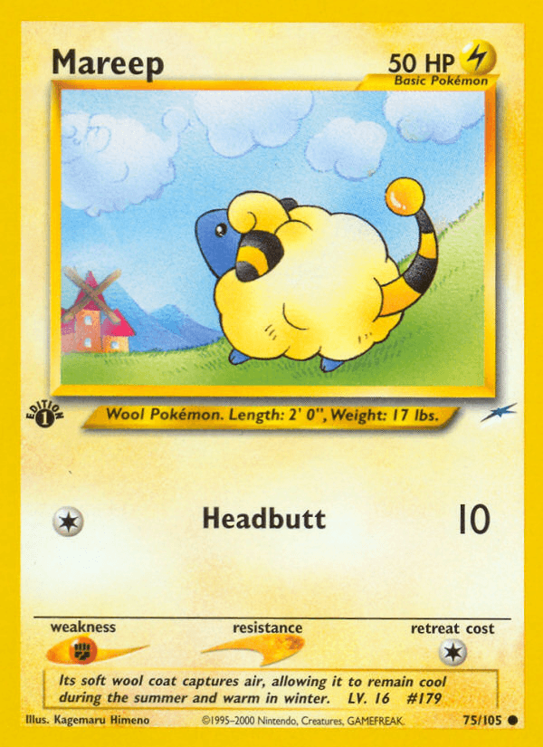 Mareep (75/105) [Neo Destiny 1st Edition] - POKÉ JEUX