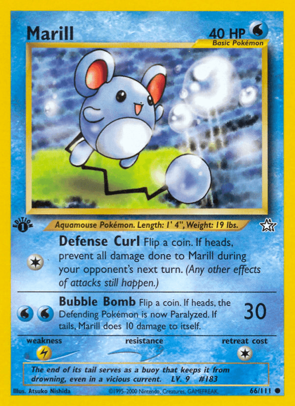 Marill (66/111) [Neo Genesis 1st Edition] - POKÉ JEUX