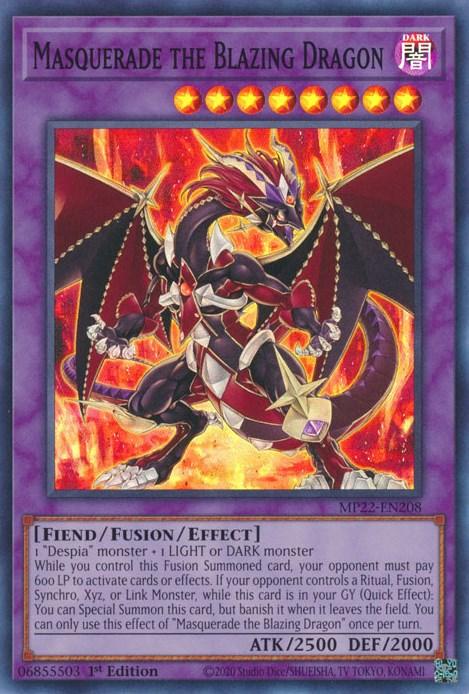 Masquerade the Blazing Dragon [MP22-EN208] Super Rare - POKÉ JEUX