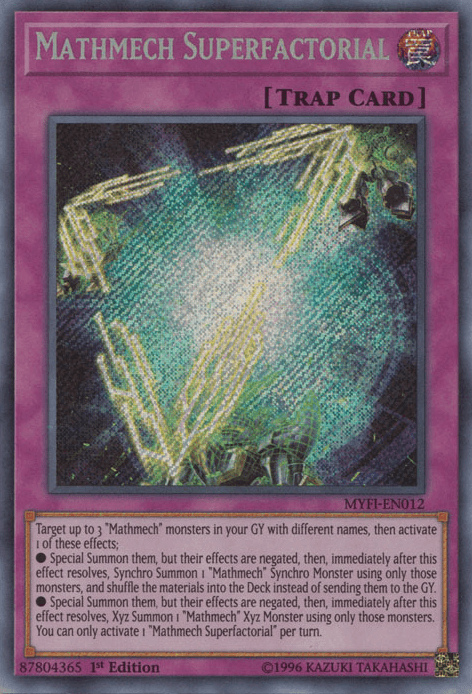 Mathmech Superfactorial [MYFI-EN012] Secret Rare - POKÉ JEUX