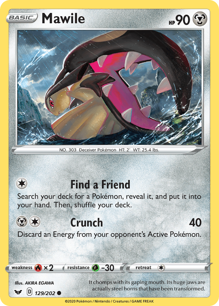 Mawile (129/202) [Sword & Shield: Base Set] - POKÉ JEUX