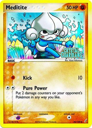 Meditite (56/100) (Stamped) [EX: Crystal Guardians] - POKÉ JEUX