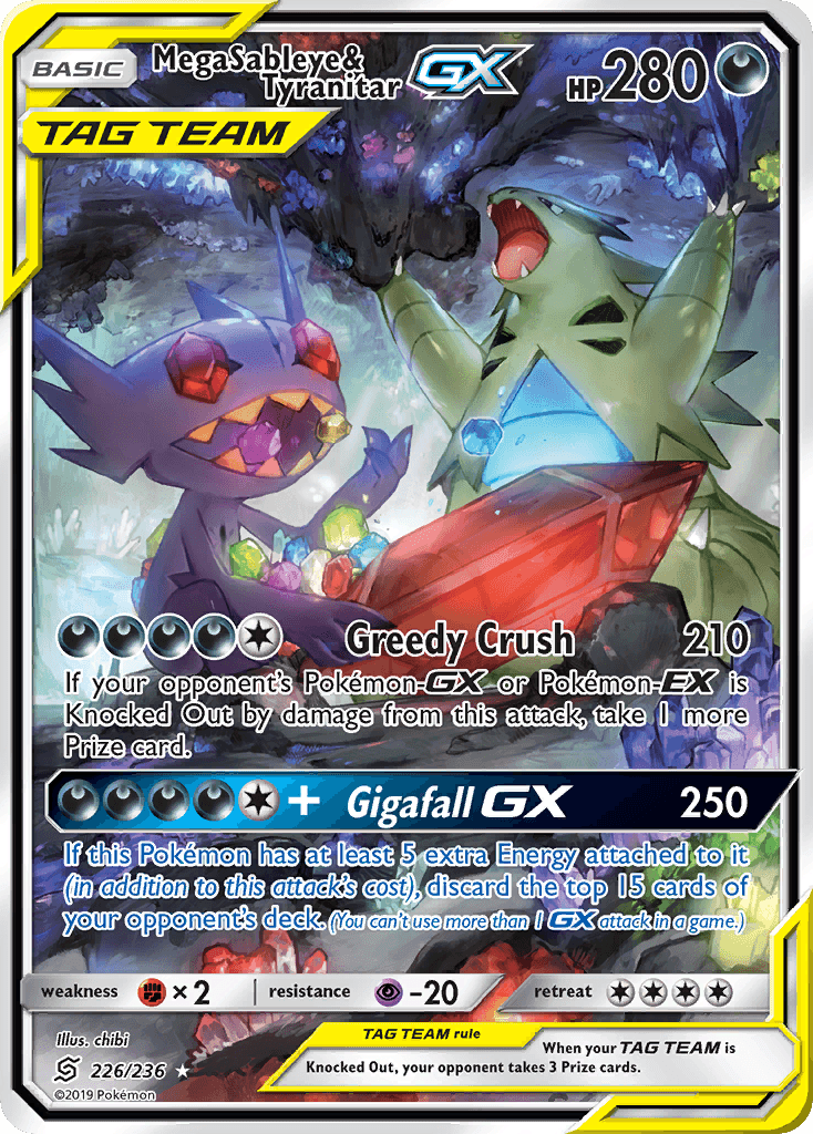 Mega Sableye & Tyranitar GX (226/236) [Sun & Moon: Unified Minds] - POKÉ JEUX