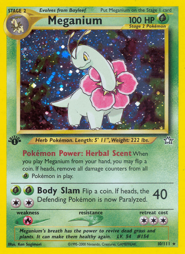 Meganium (10/111) [Neo Genesis 1st Edition] - POKÉ JEUX