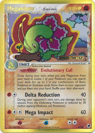 Meganium (4/101) (Delta Species) (Stamped) [EX: Dragon Frontiers] - POKÉ JEUX