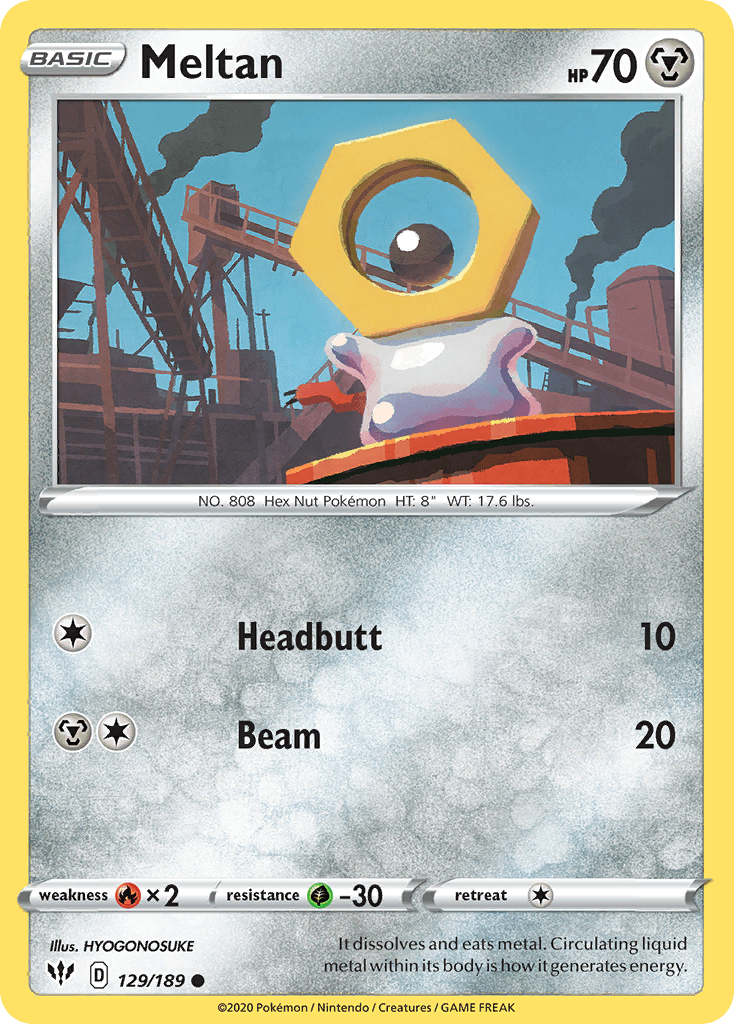 Meltan (129/189) [Sword & Shield: Darkness Ablaze] - POKÉ JEUX