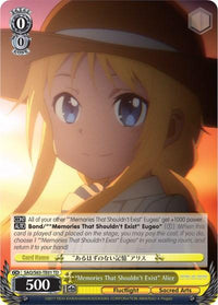 "Memories That Shouldn't Exist" Alice (SAO/S65-TE01 TD) [Sword Art Online -Alicization-] - POKÉ JEUX