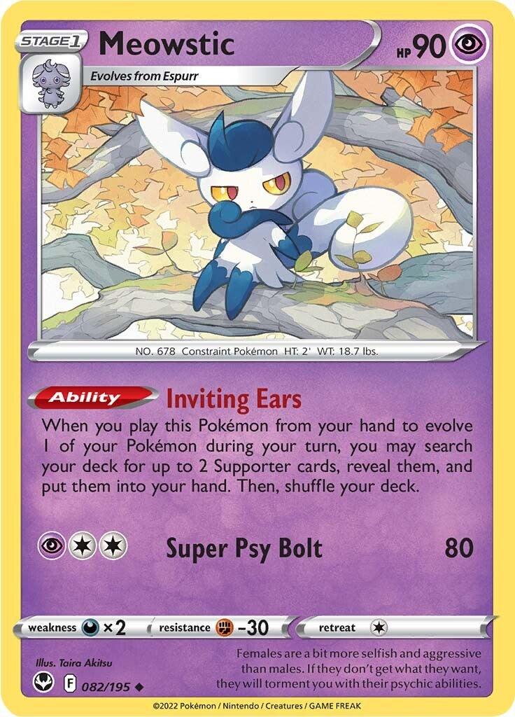 Meowstic (082/195) [Sword & Shield: Silver Tempest] - POKÉ JEUX