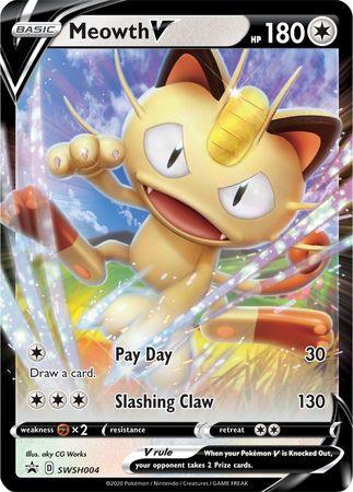 Meowth V (SWSH004) [Sword & Shield: Black Star Promos] - POKÉ JEUX