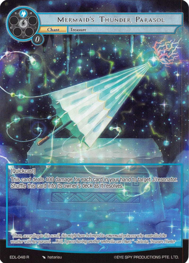 Mermaid's Thunder Parasol (Full Art) (EDL-048) [The Epic of the Dragon Lord] - POKÉ JEUX