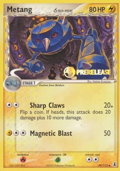 Metang (49/113) (Delta Species) (Prerelease Promo) [EX: Delta Species] - POKÉ JEUX