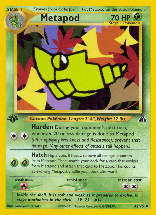 Metapod (42/75) [Neo Discovery 1st Edition] - POKÉ JEUX