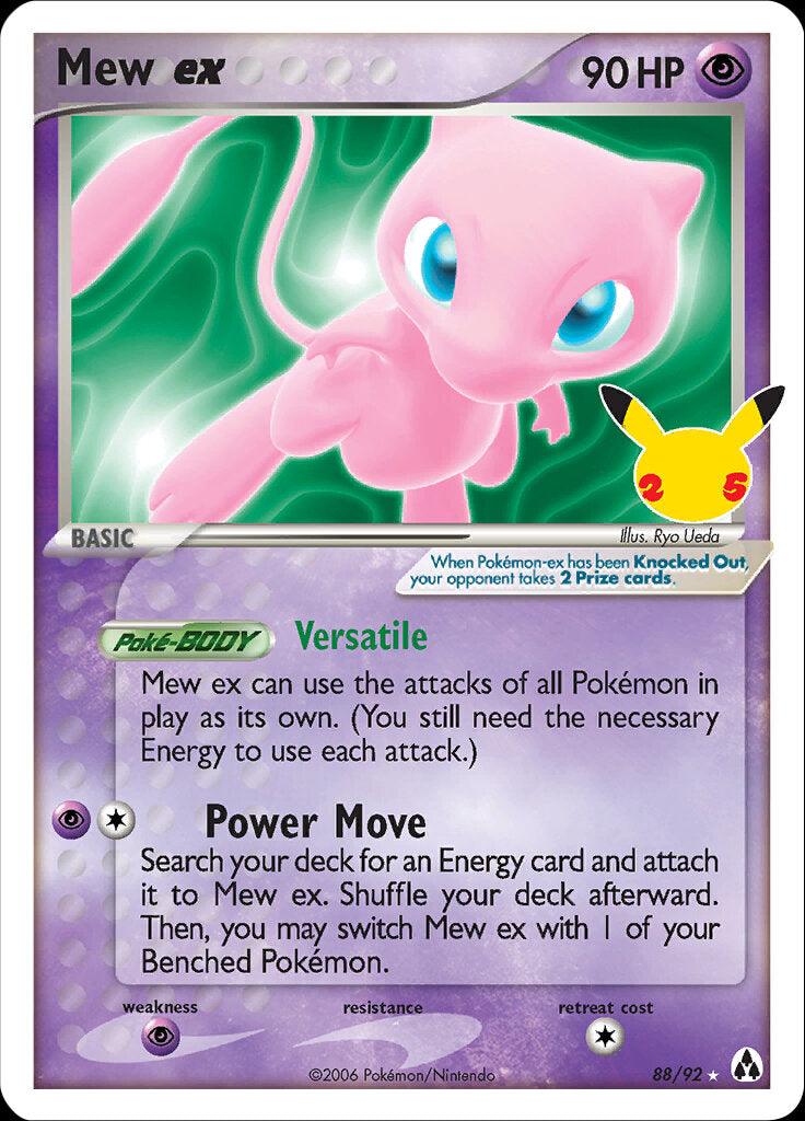 Mew ex (88/92) [Celebrations: 25th Anniversary - Classic Collection] - POKÉ JEUX