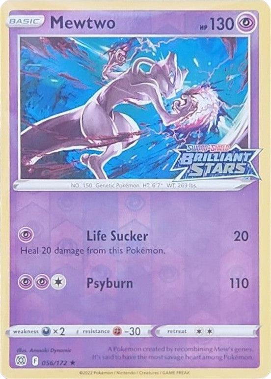 Mewtwo (056/172) (Brilliant Stars Stamped) [Sword & Shield: Brilliant Stars] - POKÉ JEUX