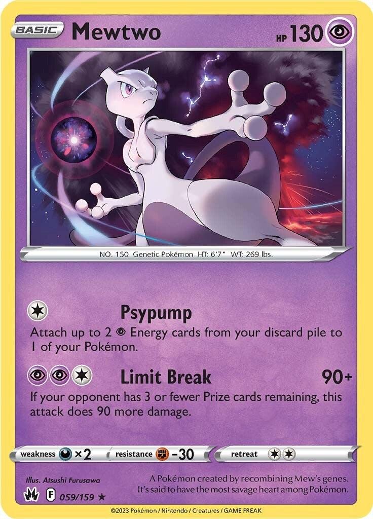 Mewtwo (059/159) [Sword & Shield: Crown Zenith] - POKÉ JEUX