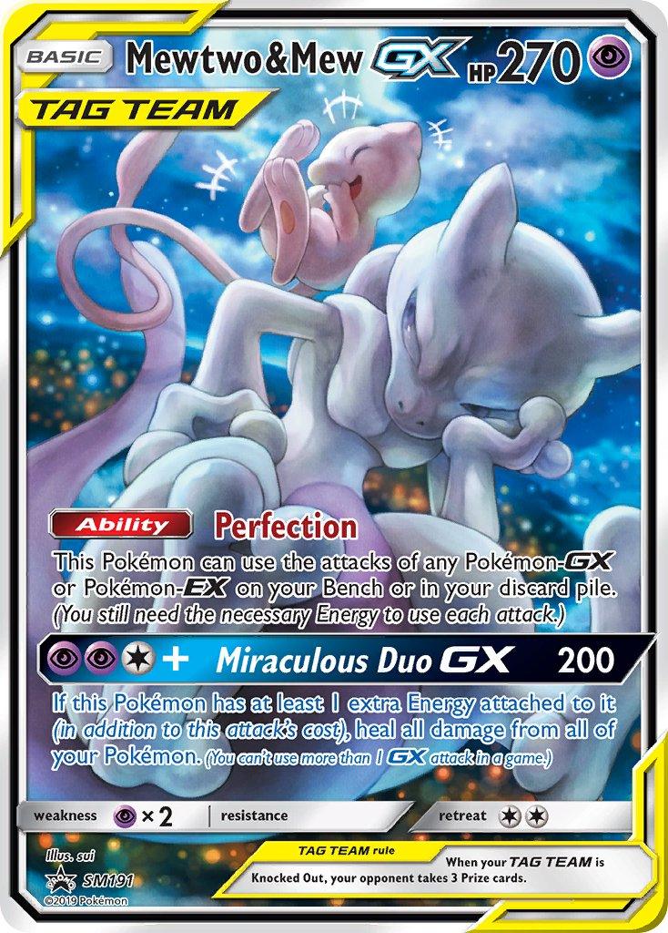 Mewtwo & Mew GX (SM191) [Sun & Moon: Black Star Promos] - POKÉ JEUX