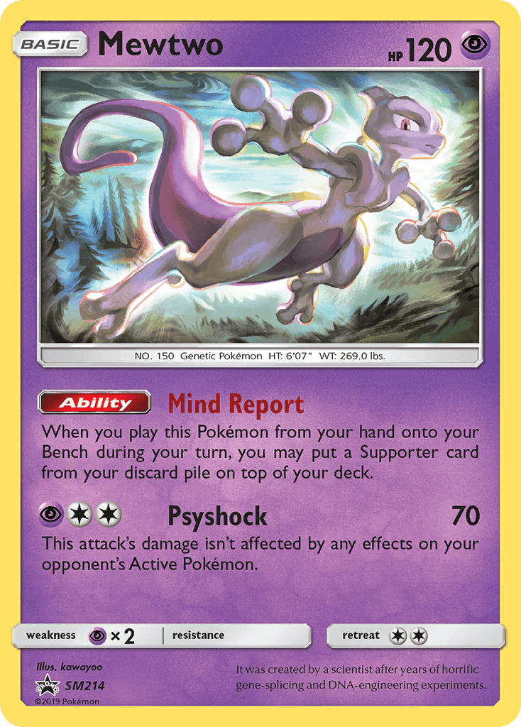 Mewtwo (SM214) [Sun & Moon: Black Star Promos] - POKÉ JEUX