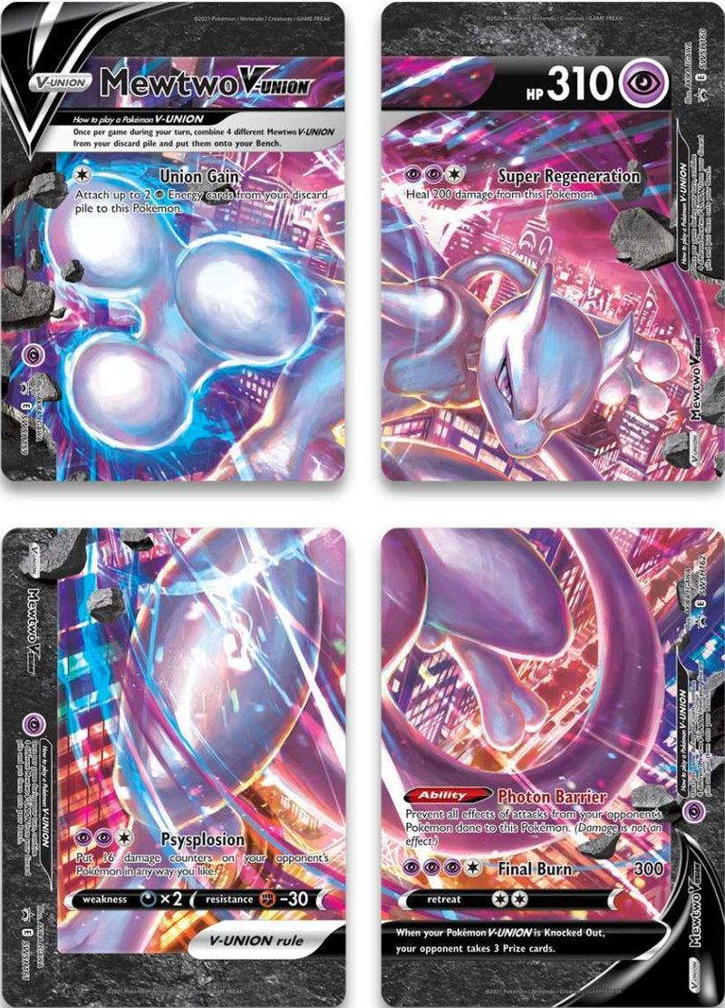 Mewtwo V-Union (Set of 4) [Sword & Shield: Black Star Promos] - POKÉ JEUX