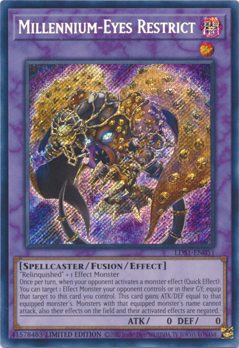 Millennium-Eyes Restrict [LDS1-EN051] Secret Rare - POKÉ JEUX