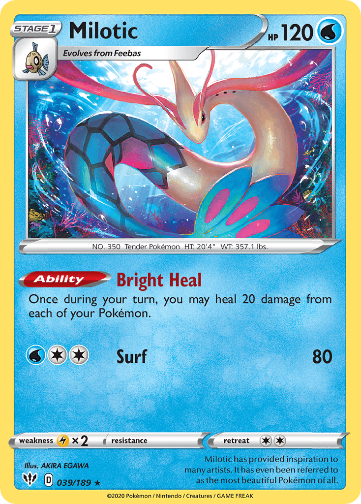 Milotic (039/189) [Sword & Shield: Darkness Ablaze] - POKÉ JEUX