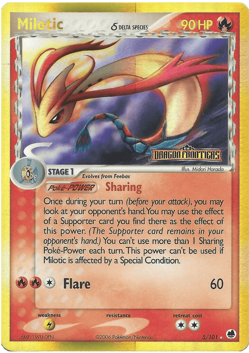 Milotic (5/101) (Delta Species) (Stamped) [EX: Dragon Frontiers] - POKÉ JEUX